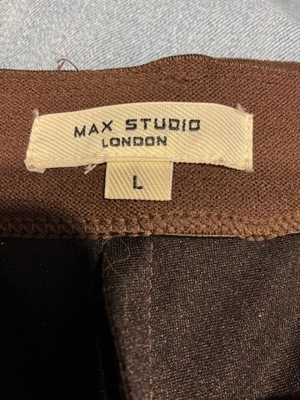 Max Studio Chocolate Brown Barrel Pants - Picture 4 of 6